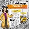 Podstawy chemii: Położenie pierwiastków w układzie okresowym - Kolorowanka naukowa (chemia, kl 7). Halloween.