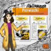 Podstawy chemii: Położenie pierwiastków w układzie okresowym - Kolorowanka naukowa (chemia, kl 7). Halloween.