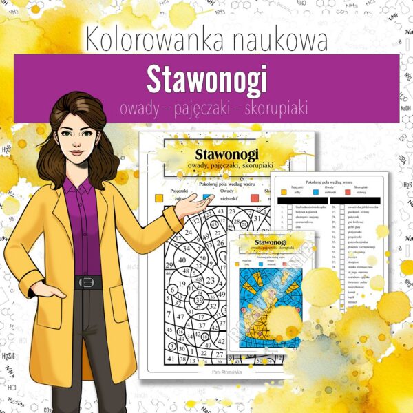 Biologia: Stawonogi - Kolorowanka naukowa (biologia, kl 6)