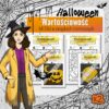 Podstawy chemii: Wartościowość metali w związkach chemicznych - Kolorowanka naukowa (chemia, kl 7/8). Halloween.
