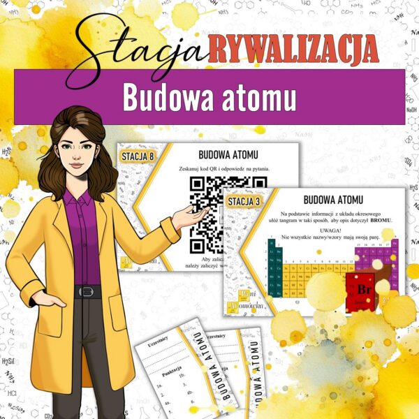 Budowa atomu - Stacja: RYWALIZACJA! (chemia, kl 7). MOC powtórki.