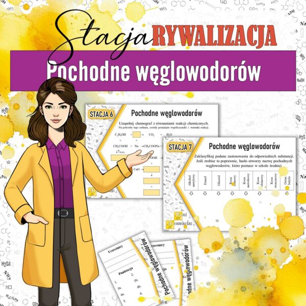 Pochodne węglowodorów - Stacja: RYWALIZACJA! (chemia, kl 8). MOC powtórki.