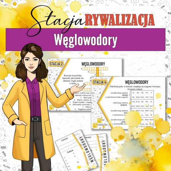 Węglowodory - Stacja: RYWALIZACJA! (chemia, kl 8). MOC powtórki.