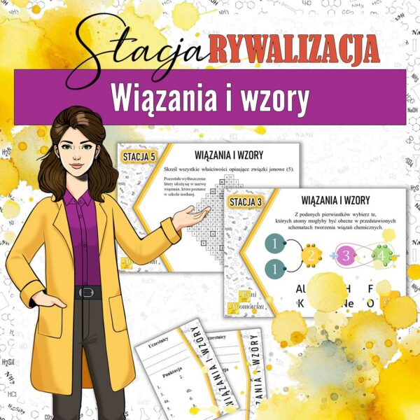Wiązania i wzory - Stacja: RYWALIZACJA! (chemia, kl 7). MOC powtórki.