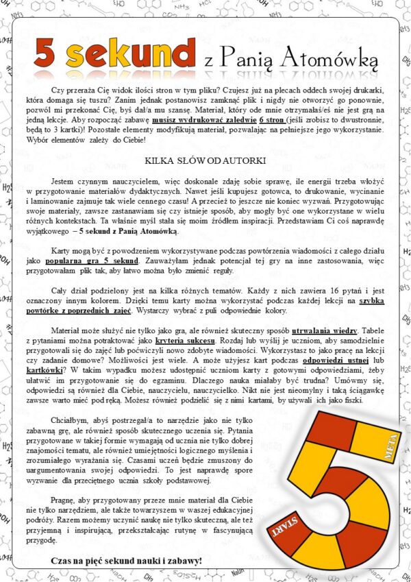 Chemia nieorganiczna: Wodorotlenki - 5 sekund (chemia, kl 7/8). MOC powtórki.
