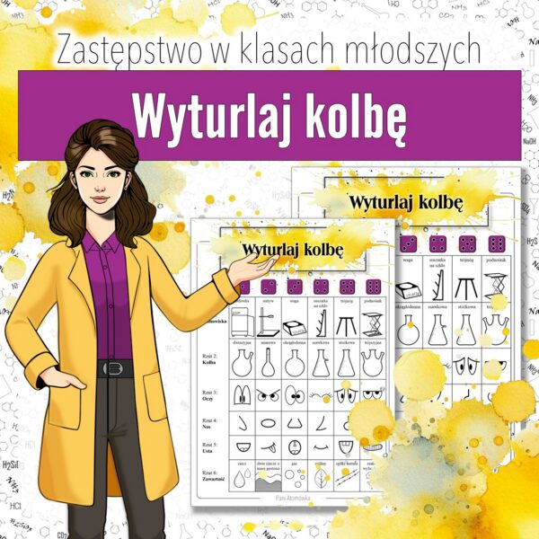 Zastępstwo w klasach młodszych - Wyturlaj kolbę (chemia, kl 1-6)