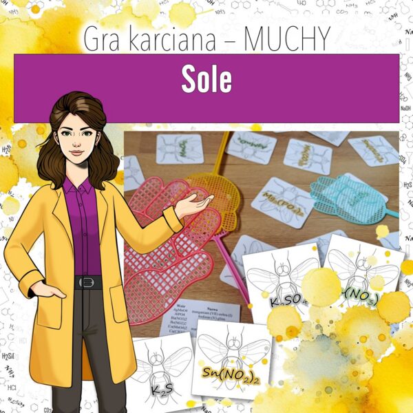 Chemia nieorganiczna: Sole – Gra karciana, MUCHY (chemia, kl 8).