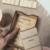 Chemia nieorganiczna: Kwasy – Gra dydaktyczna z drewna, DOMINO (chemia, kl 8).