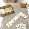 Chemia nieorganiczna: Kwasy – Gra dydaktyczna z drewna, DOMINO (chemia, kl 8).