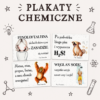 Gazetka do sali lekcyjnej – 4 plakaty chemiczne dla nauczycieli przedmiotów przyrodniczych