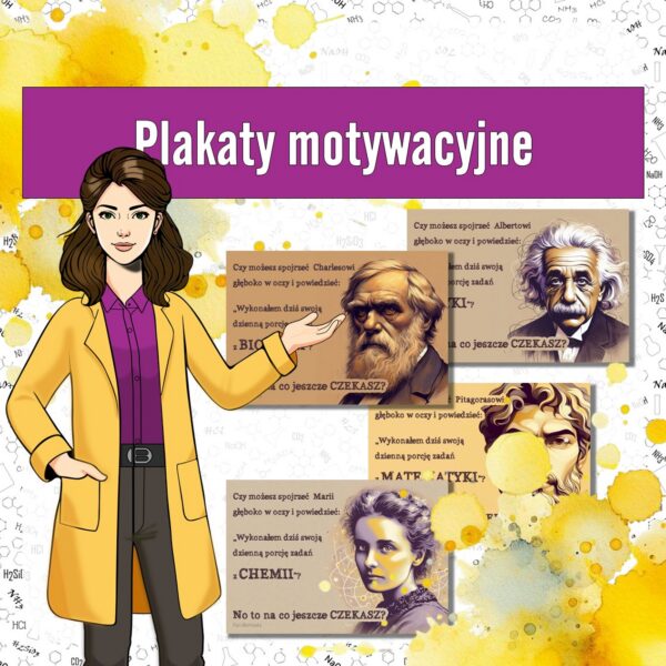 Gazetka do sali lekcyjnej – Plakaty motywacyjne dla nauczycieli przedmiotów przyrodniczych