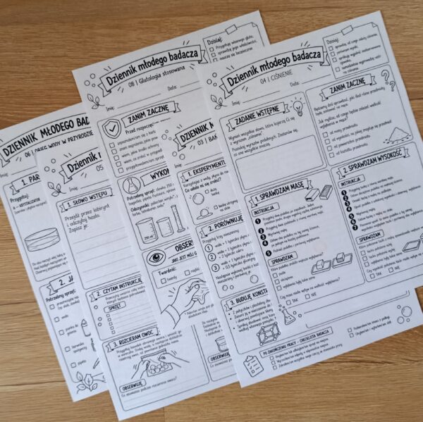 Koło naukowe – Karty pracy, eksperymenty i materiały dla nauczyciela do druku (chemia, fizyka, biologia, geografia, kl 7,8)