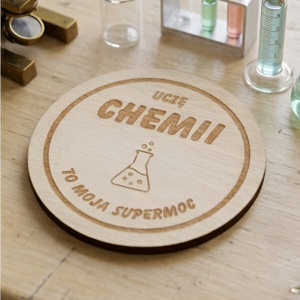 Prezent dla nauczyciela chemii – magnes „Uczę chemii”