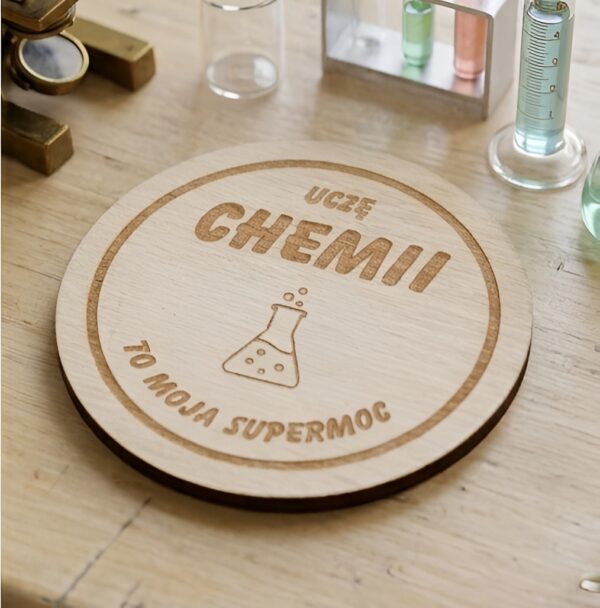 Prezent dla nauczyciela chemii – magnes „Uczę chemii”