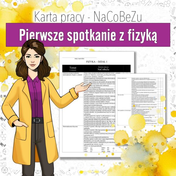 Kryteria sukcesu - fizyka klasa 7, dział 1 | NaCoBeZu do działu Pierwsze spotkanie z fizyką