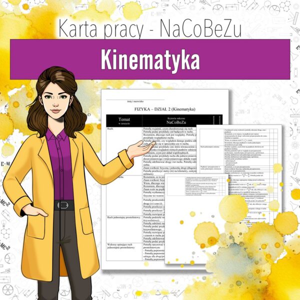 Kryteria sukcesu - fizyka klasa 7, dział 4 | NaCoBeZu do działu Kinematyka