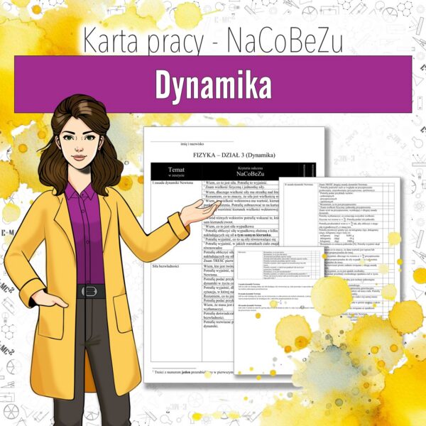 Kryteria sukcesu - fizyka klasa 7, dział 5 | NaCoBeZu do działu Dynamika