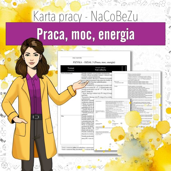 Kryteria sukcesu - fizyka klasa 7, dział 6 | NaCoBeZu do działu Praca, moc, energia